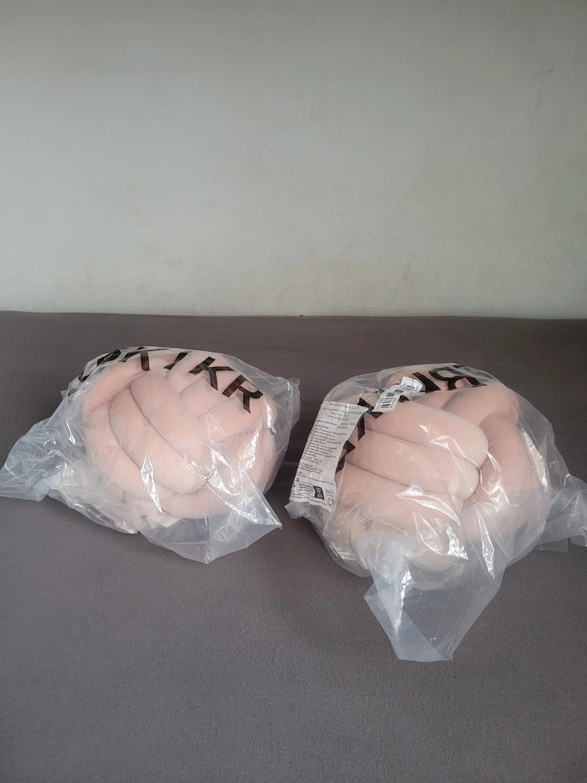 Lot de 2 coussins boule tressés – Déco tendance – taille Autre 3