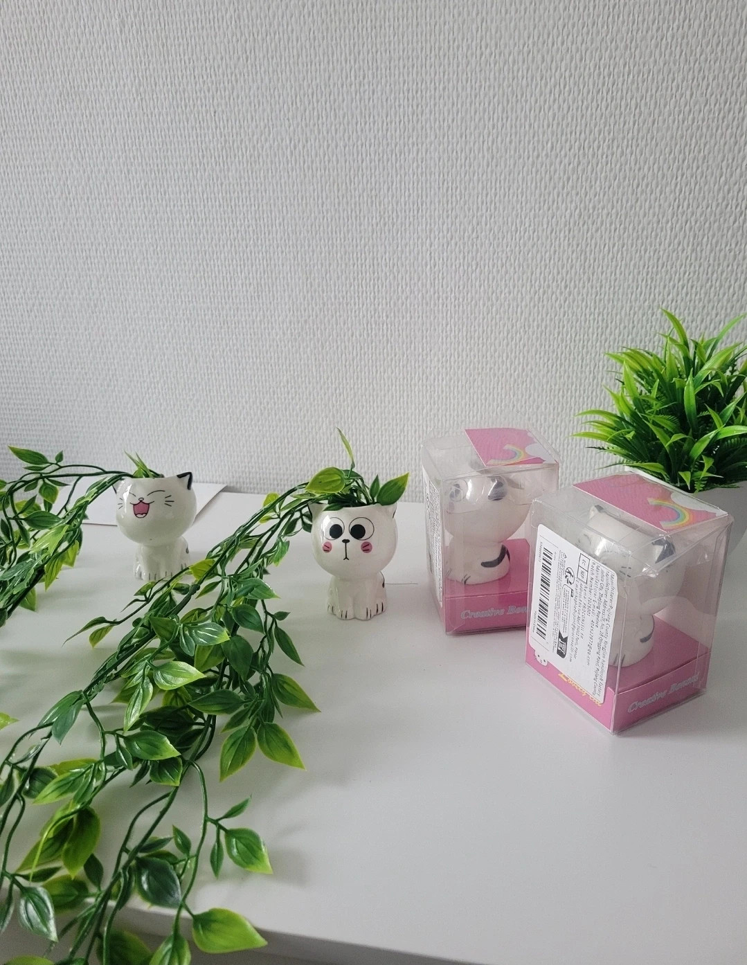Plante Artificiel en pot chat 3