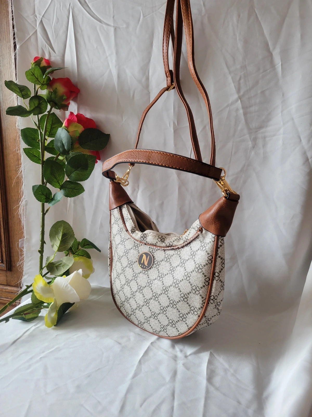 sac à main bandoulière blanc 3