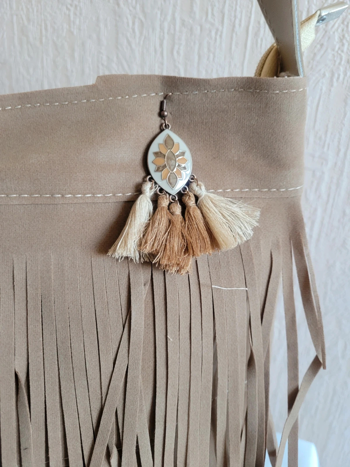 Sac à bandoulière marron kaki très bon état 5