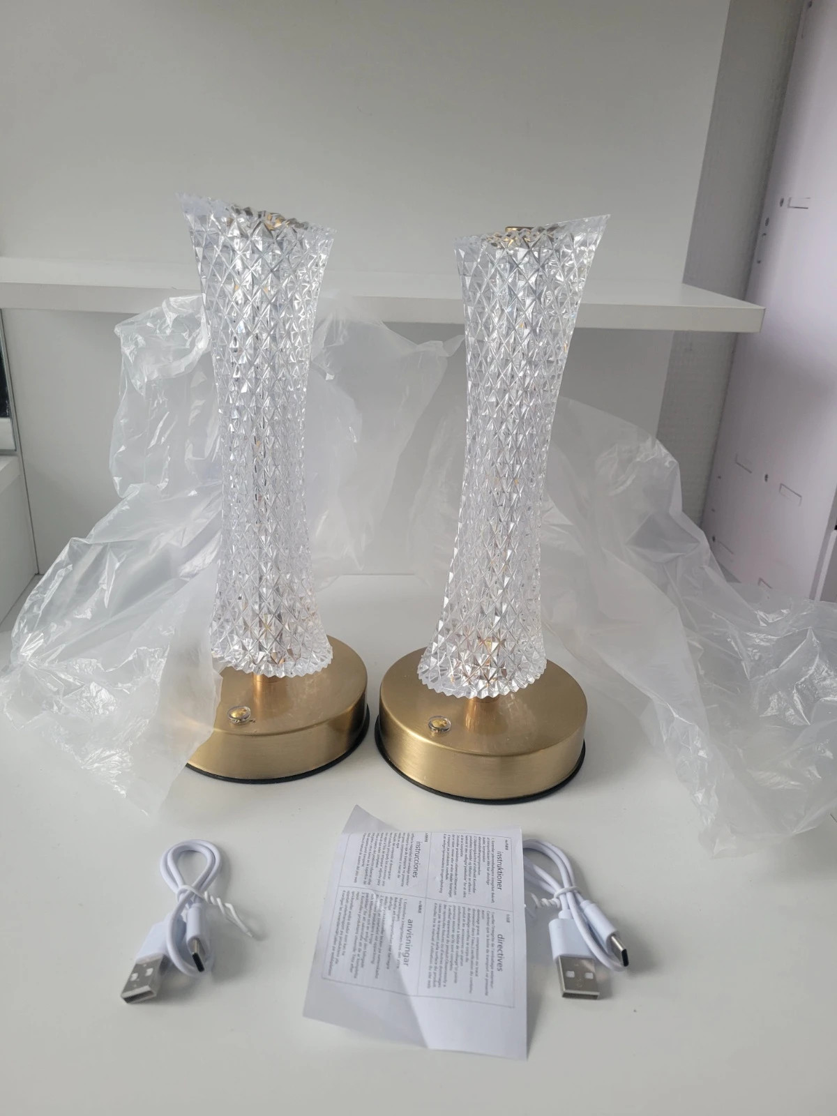 Lampe de Table Cristal LED 4