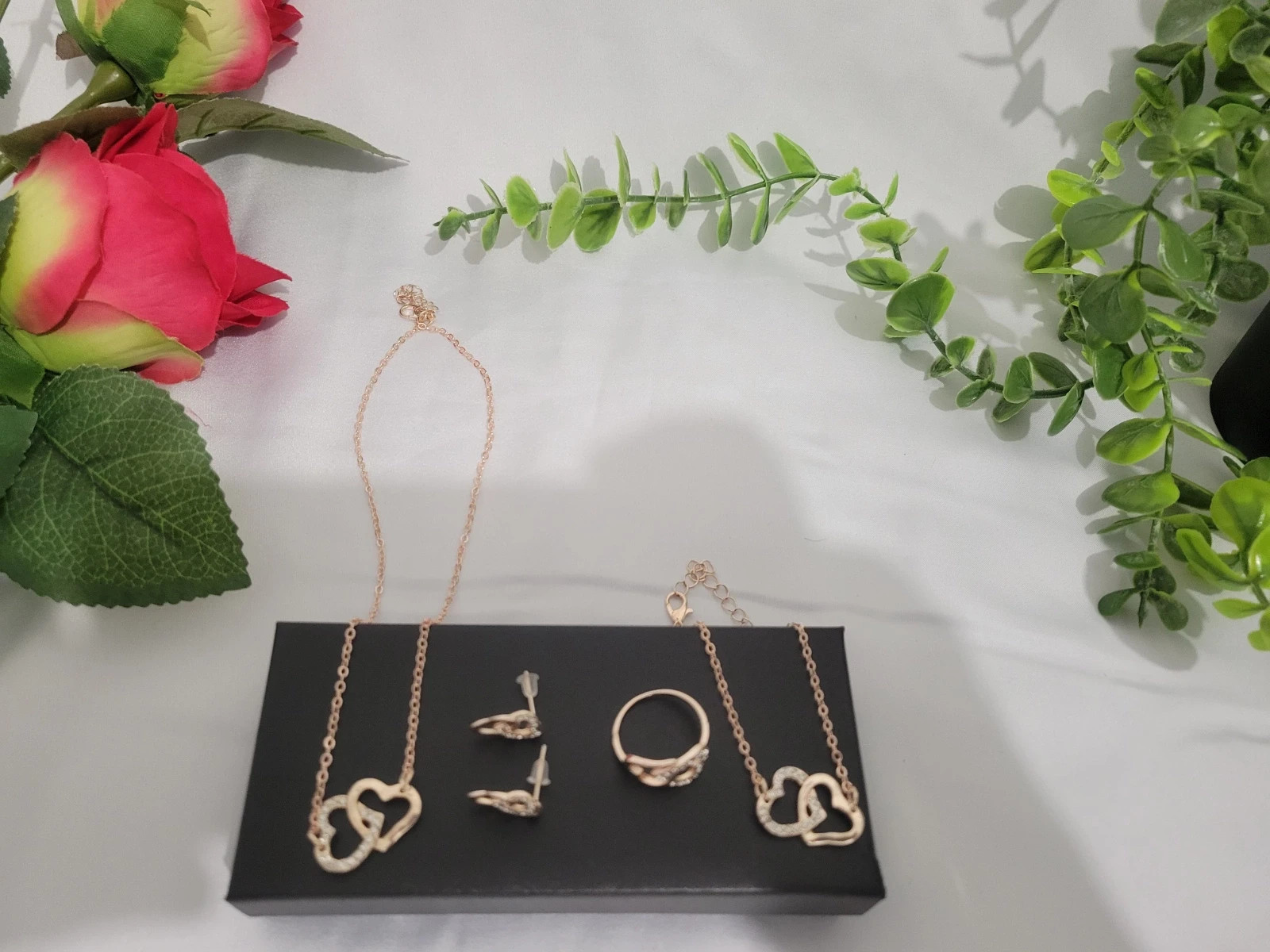 Ensemble de bijoux en forme de cœur 4