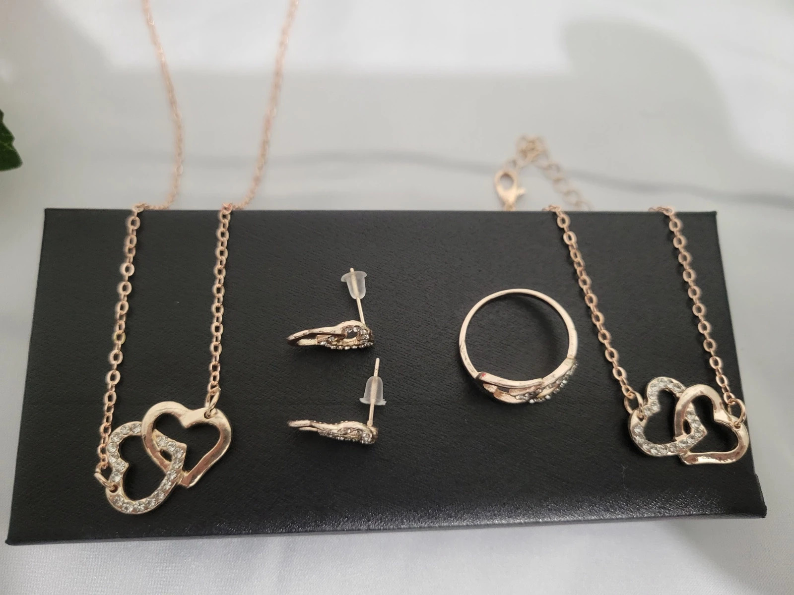 Ensemble de bijoux en forme de cœur 5