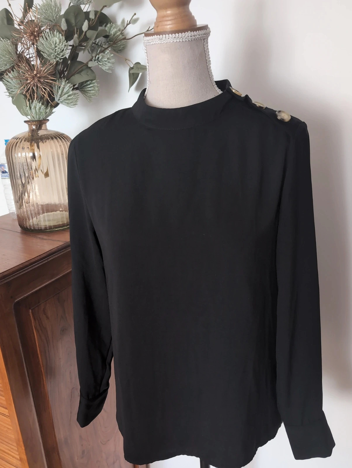 Blouse Noire Pimkie – Taille S – Très bon état – Chic, Élégante & Intemporelle