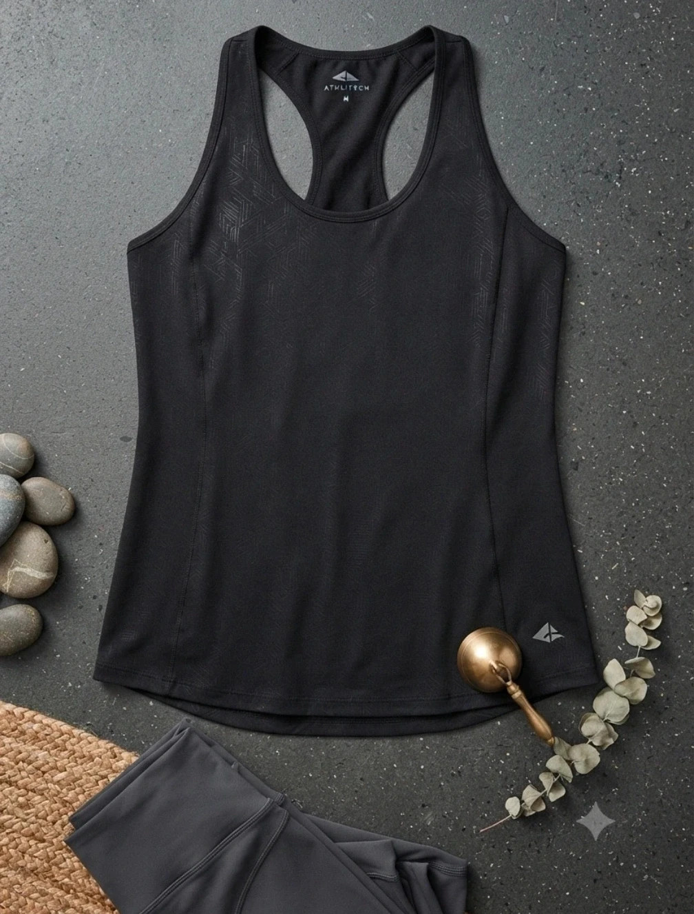 Débardeur sport Dos nageur femme Athlitech noir M – Fitness Running Yoga – Athlitech – taille M / 38 / 10 2