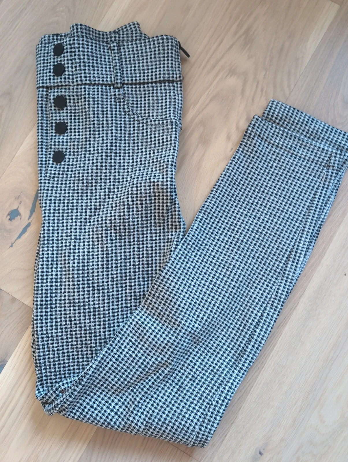 Pantalon Zara femme pied de poule/ carreaux - Taille 36 - Chic et Tendance – Zara – taille S / 36 / 8 2