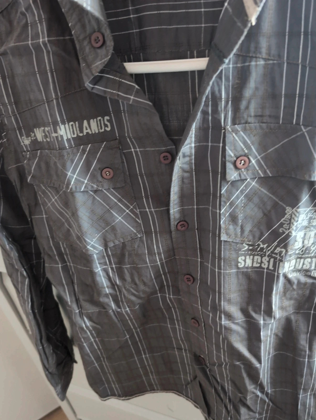 Chemise garçon à carreaux gris anthracite manches longues - Sandsoil - Taille 12 ans - Style Casual – Sandsoil – taille 12 ans / 152 cm 5