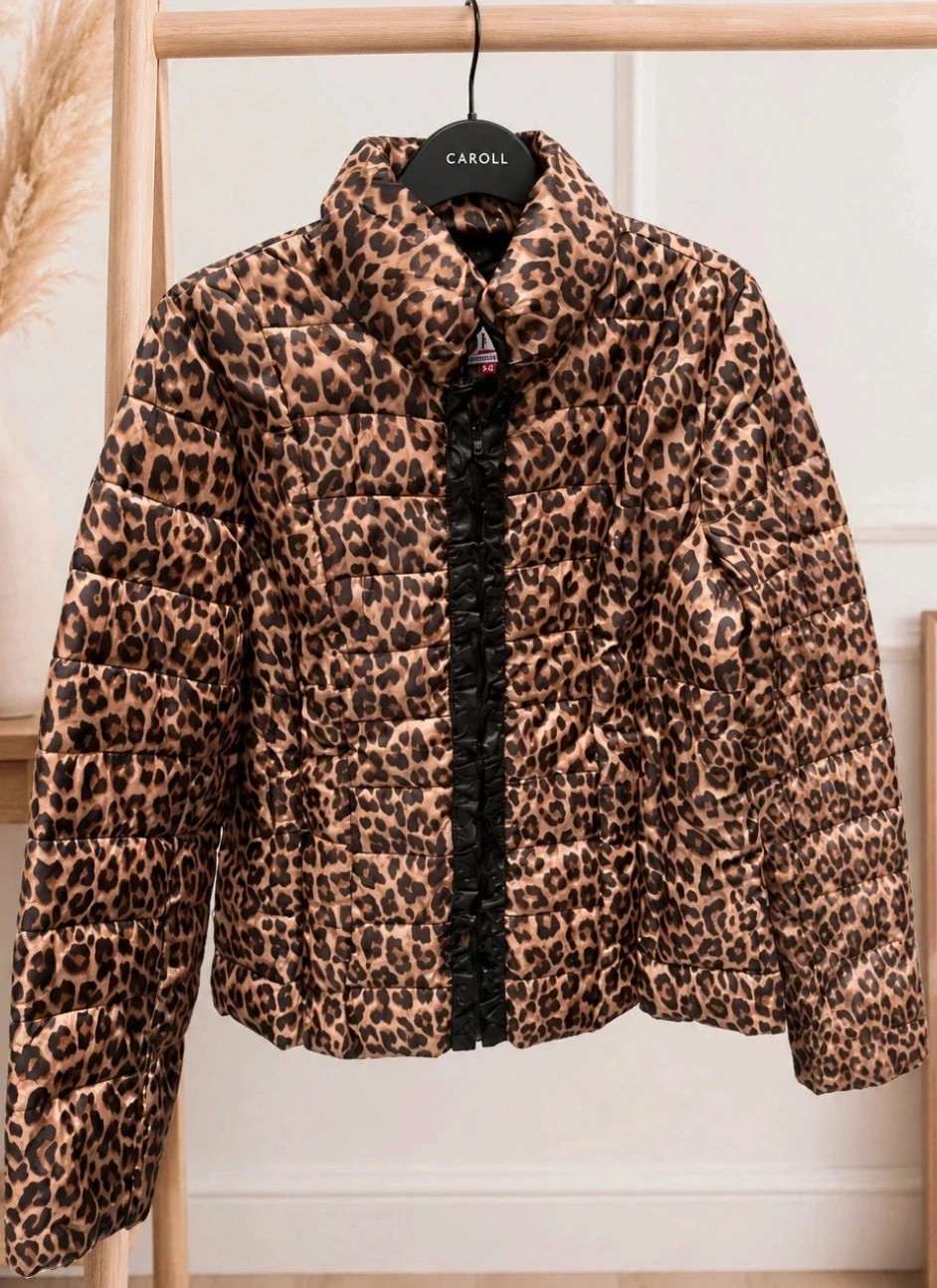 Doudoune femme matelassée léopard - DPM - Taille 38 Look tendance casual chic