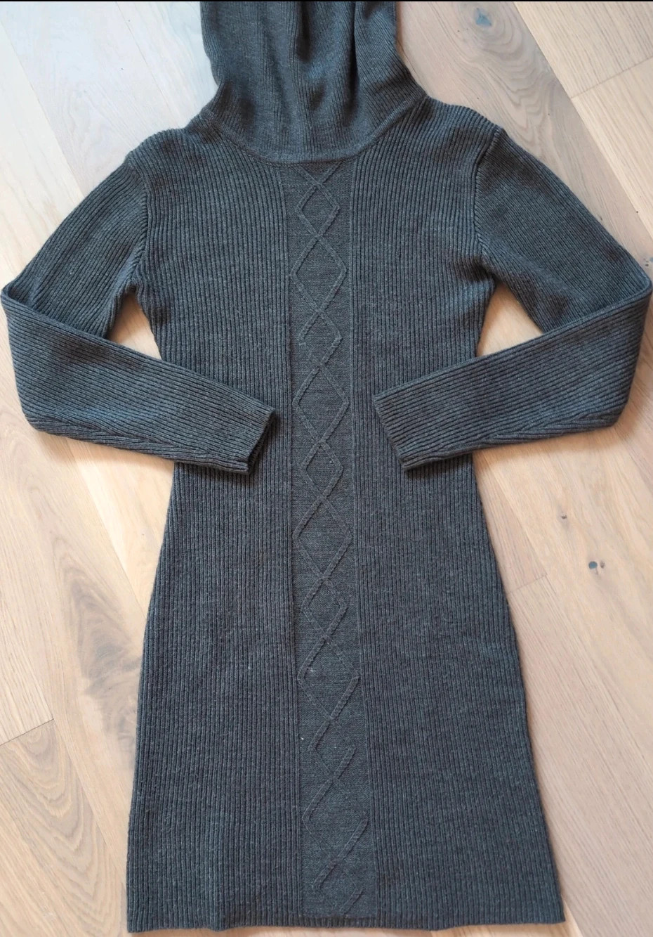 Robe pull La redoute Gris Maille Col montant Taille XS Élégante et féminine