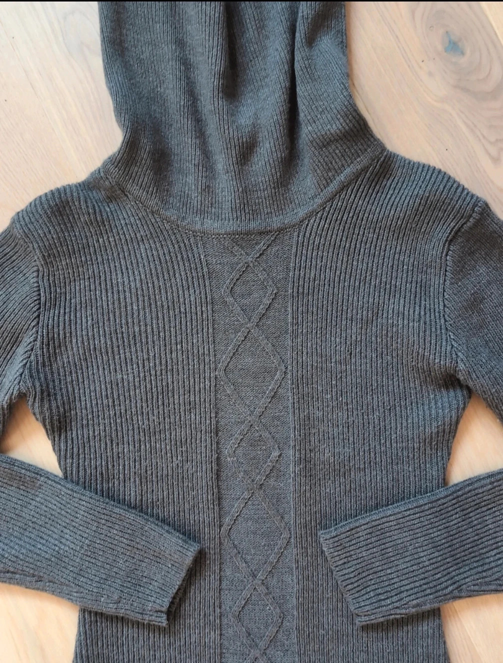 Robe pull La redoute Gris Maille Col montant Taille XS Élégante et féminine – La Redoute – taille XS / 34 / 6 3