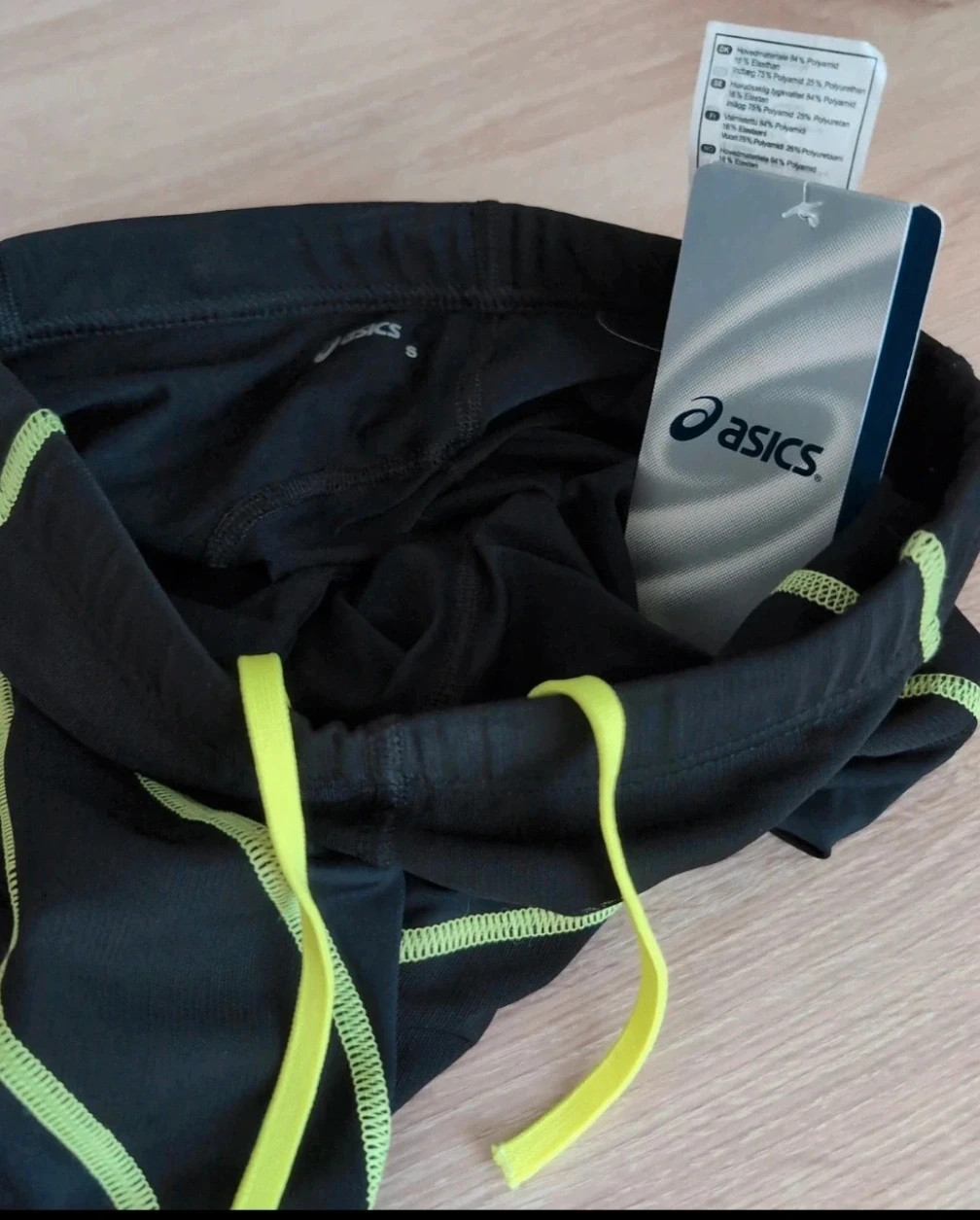 Legging running Asics femme noir & vert fluo - Taille S - Look sportswear et dynamique – Asics – taille S / 36 / 8 5