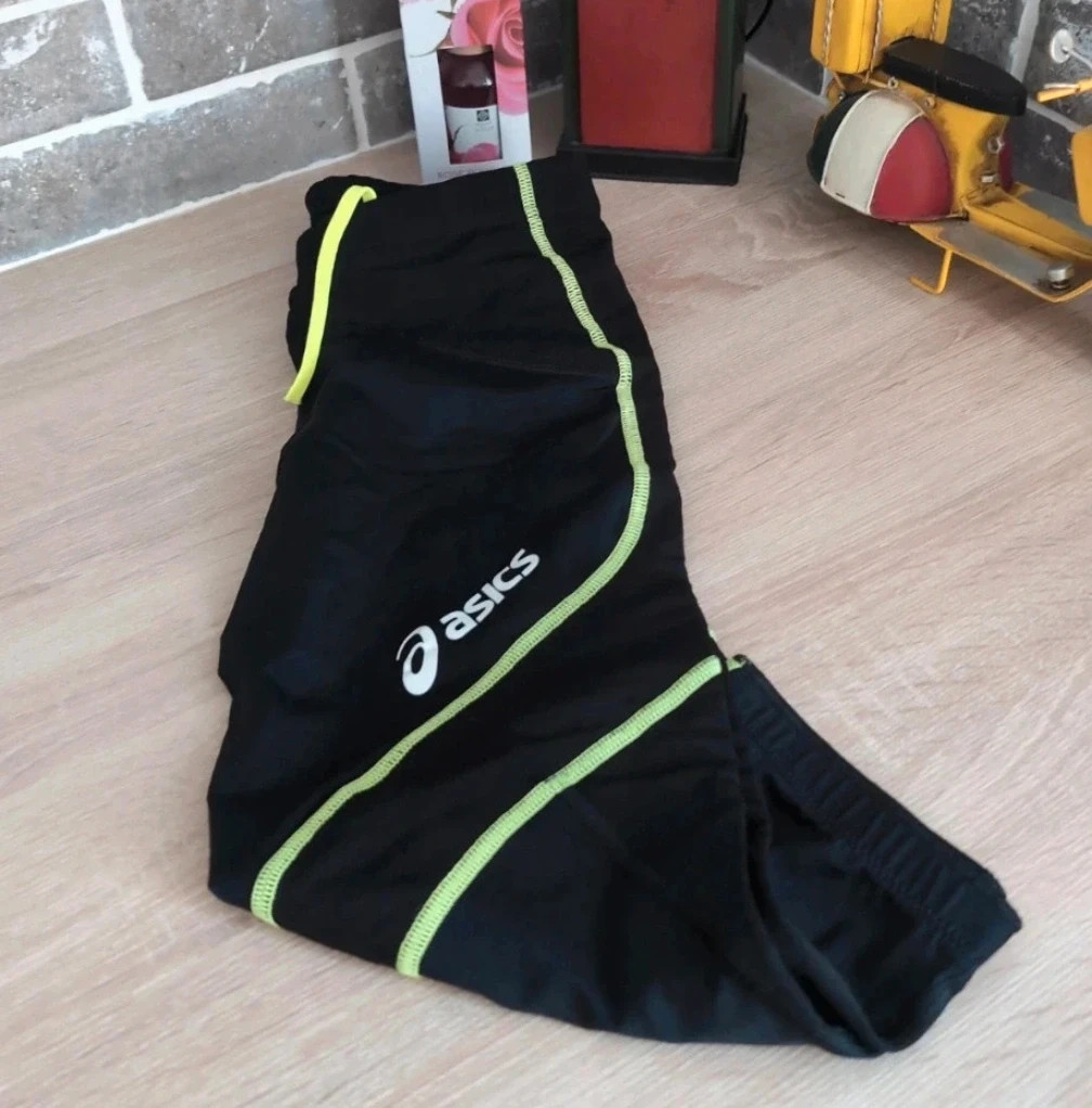 Legging running Asics femme noir & vert fluo - Taille S - Look sportswear et dynamique