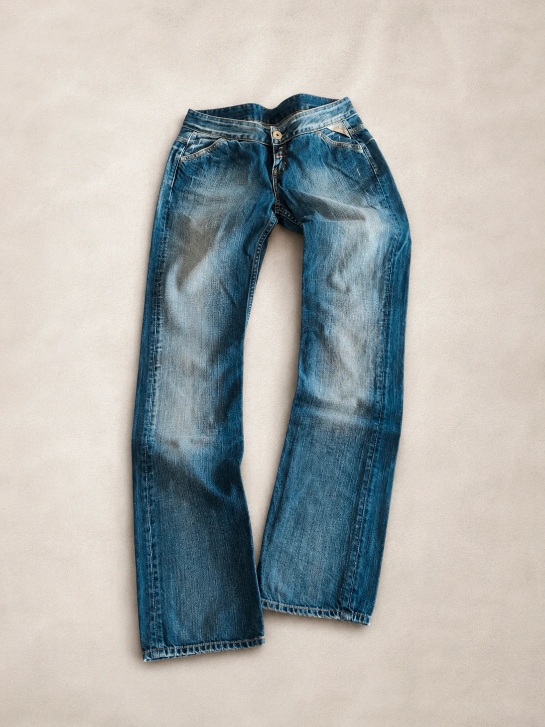 Jean Replay Femme 36 – Vintage Stockholm – Denim délavé & détails strass