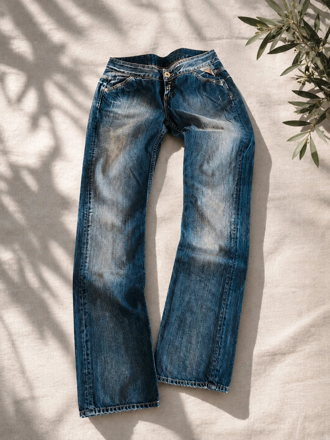 Jean Replay Femme 36 – Vintage Stockholm – Denim délavé & détails strass – Replay – taille S / 36 / 8 2