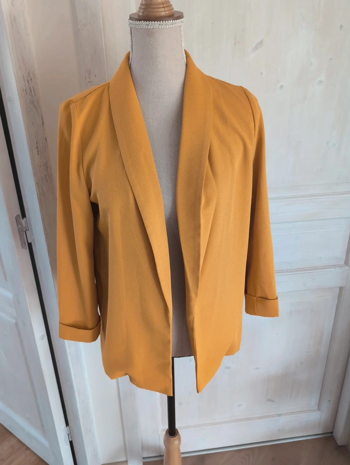 Pimkie - Veste blazer femme jaune moutarde - Taille 36 / S - Veste de mi-saison.