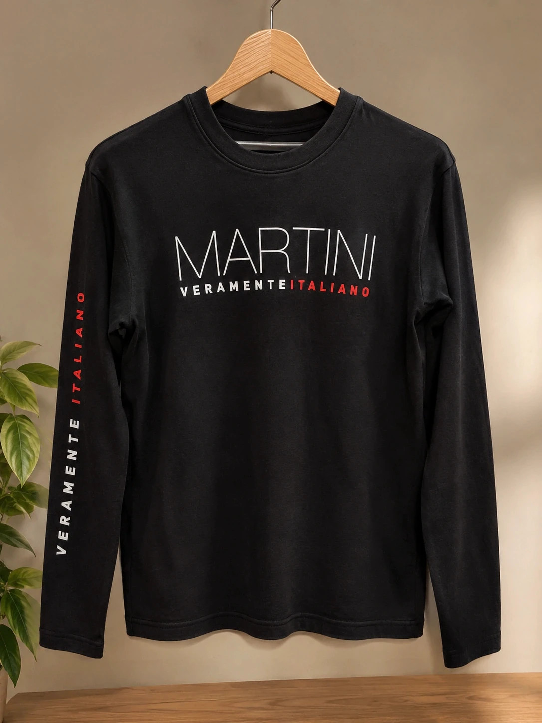 T-shirt manches longues homme Martini – Taille L – Noir – Martini – taille L 2