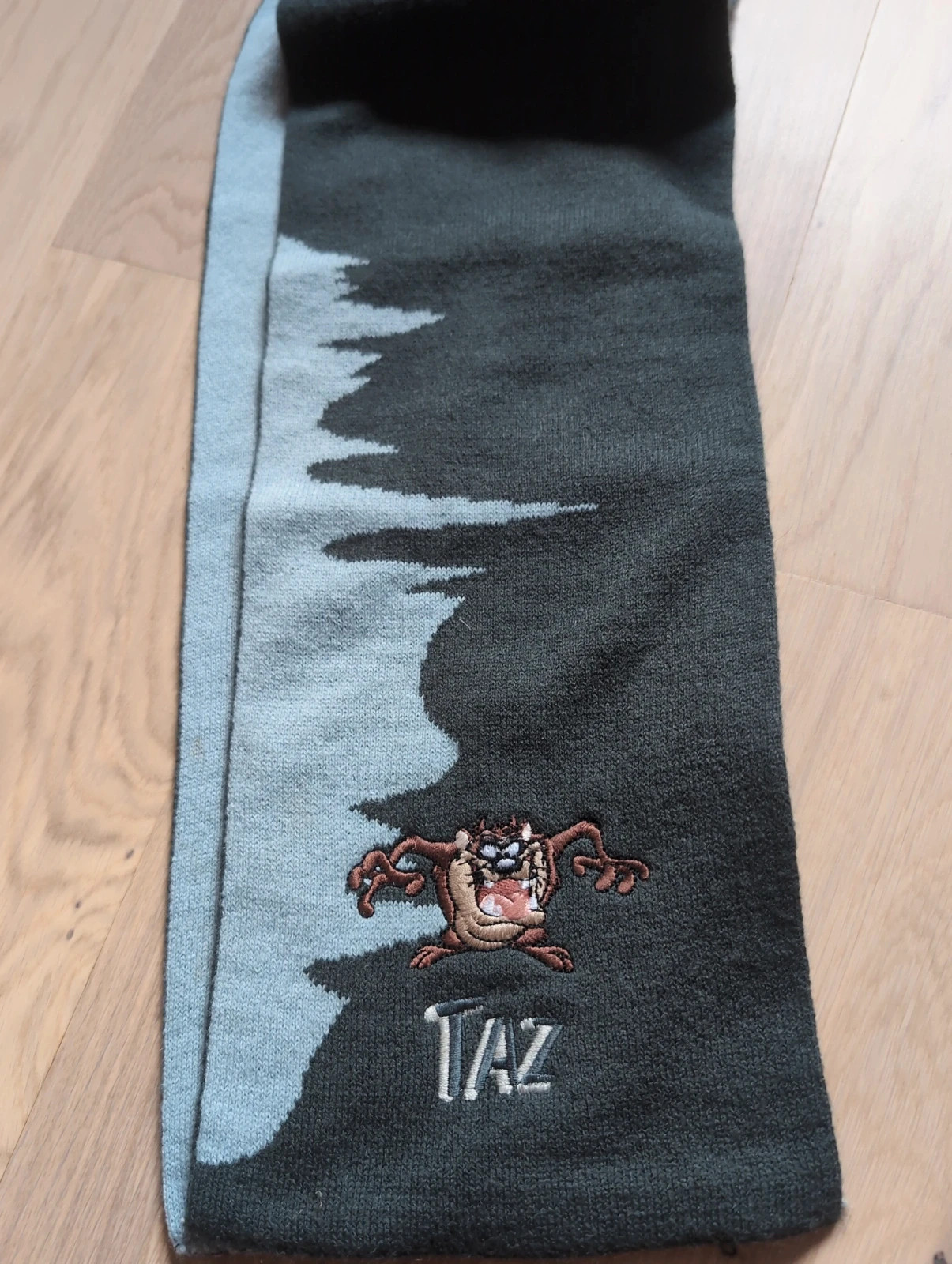 Écharpe enfant Looney Tunes – Taz –gris foncé et gris clair