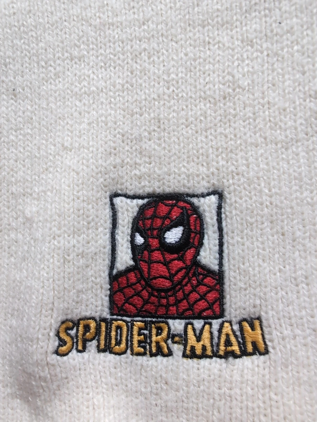 Écharpe Spider-Man enfant – crème – motif brodé – Marvel 3