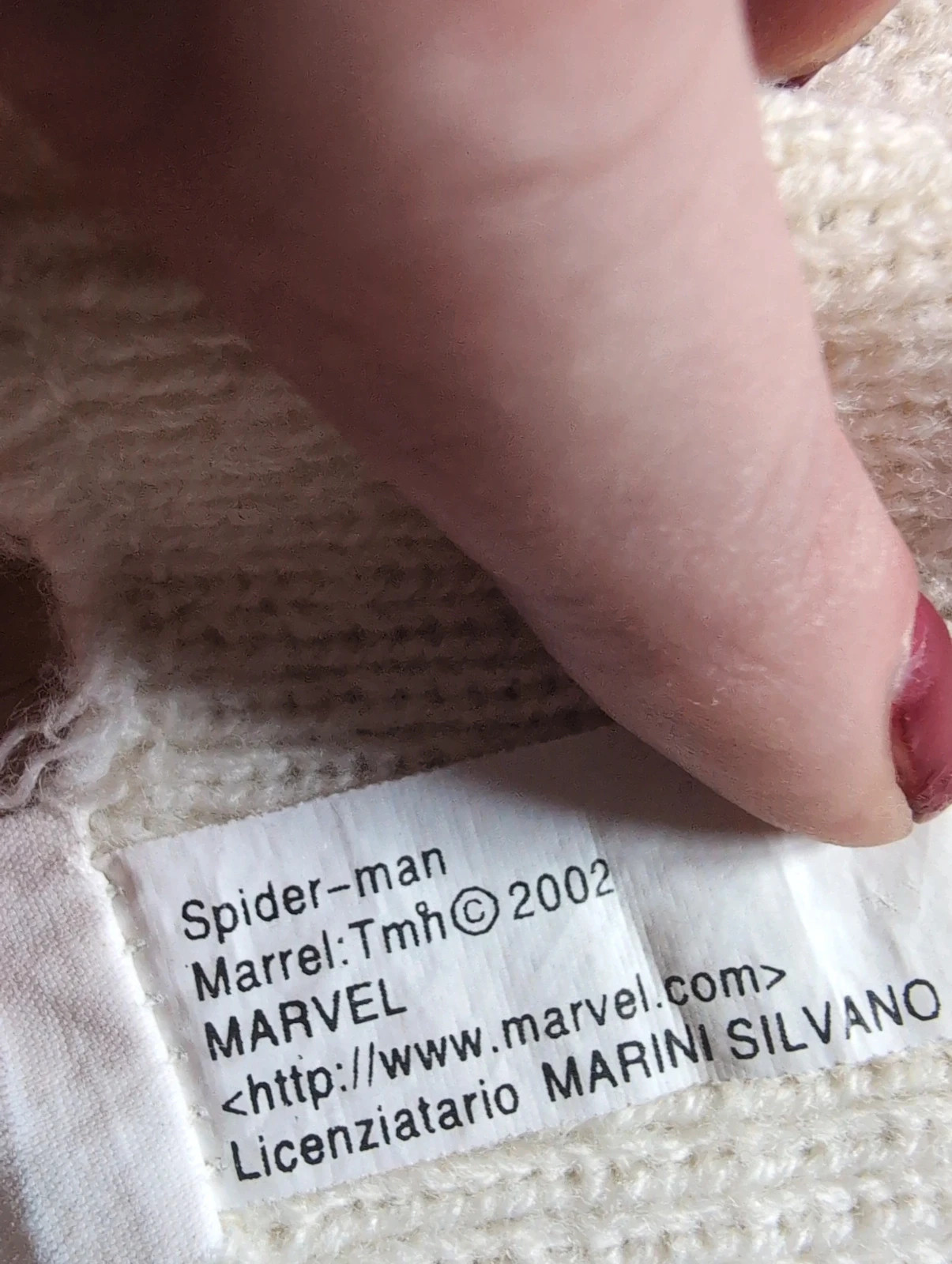 Écharpe Spider-Man enfant – crème – motif brodé – Marvel 4