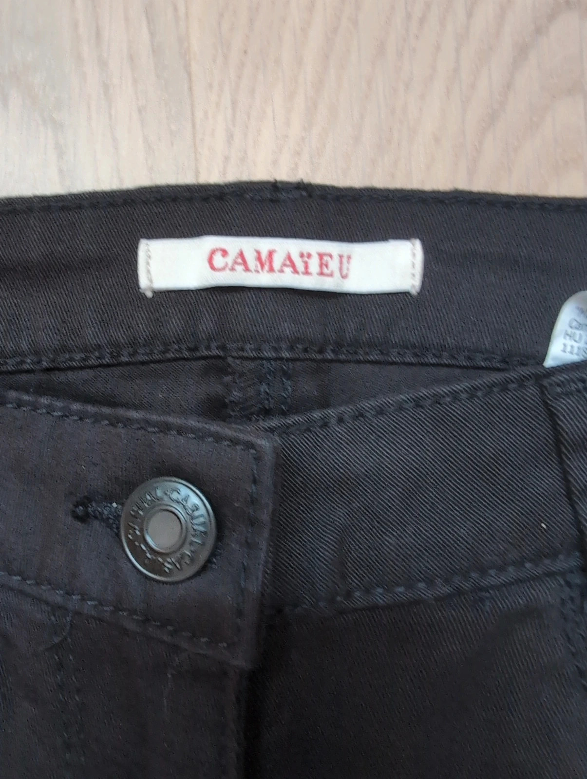 Jean noir Camaïeu XS / 34 – Coupe Slim Skinny – style casual – Camaïeu – taille XS / 34 / 6 5