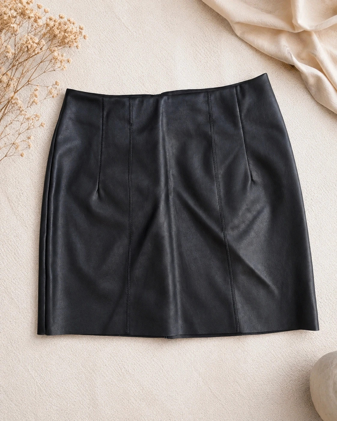 Pimkie - jupe noire simili cuir - Taille 36 - chic et tendance