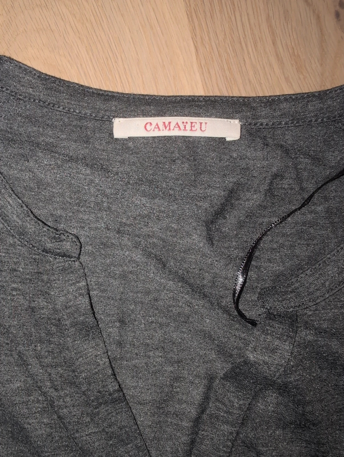 Camaïeu - T-shirt gris manches longues - Taille S - Casual – Camaïeu – taille S / 36 / 8 4
