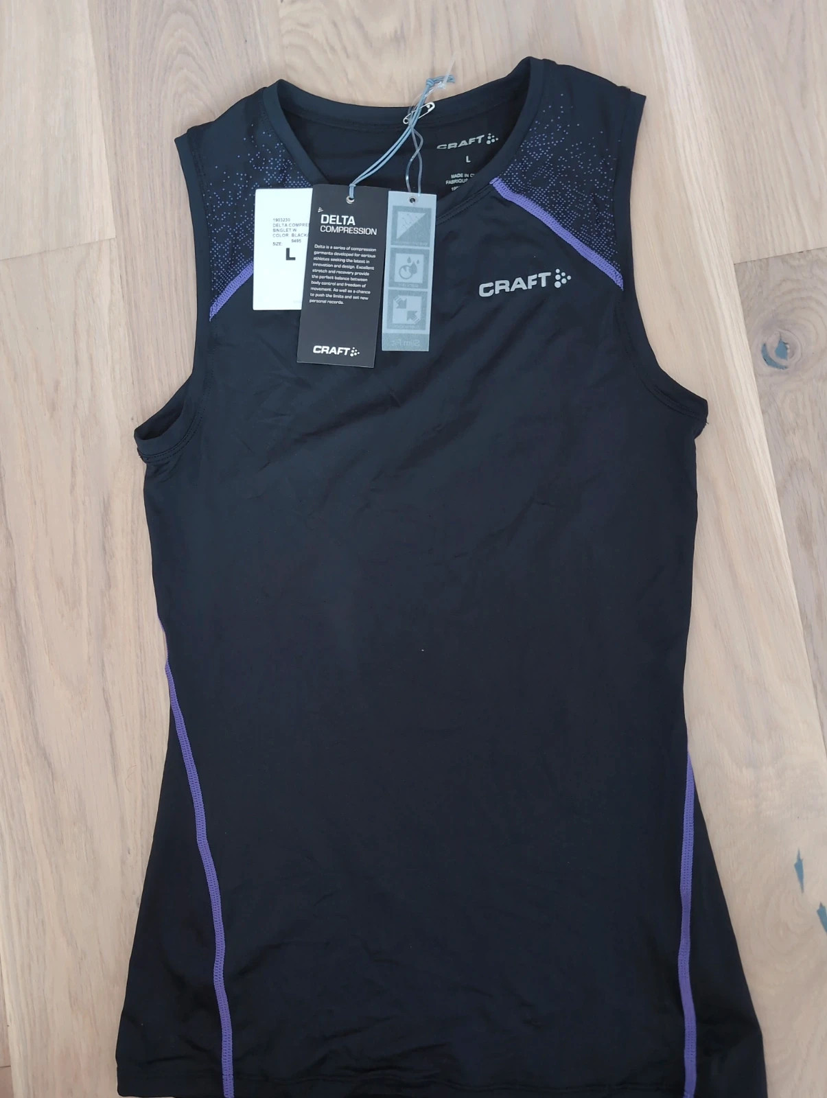 CRAFT Delta Compression Débardeur Running Compression Femme Noir Taille L – Craft – taille L / 40 / 12 4