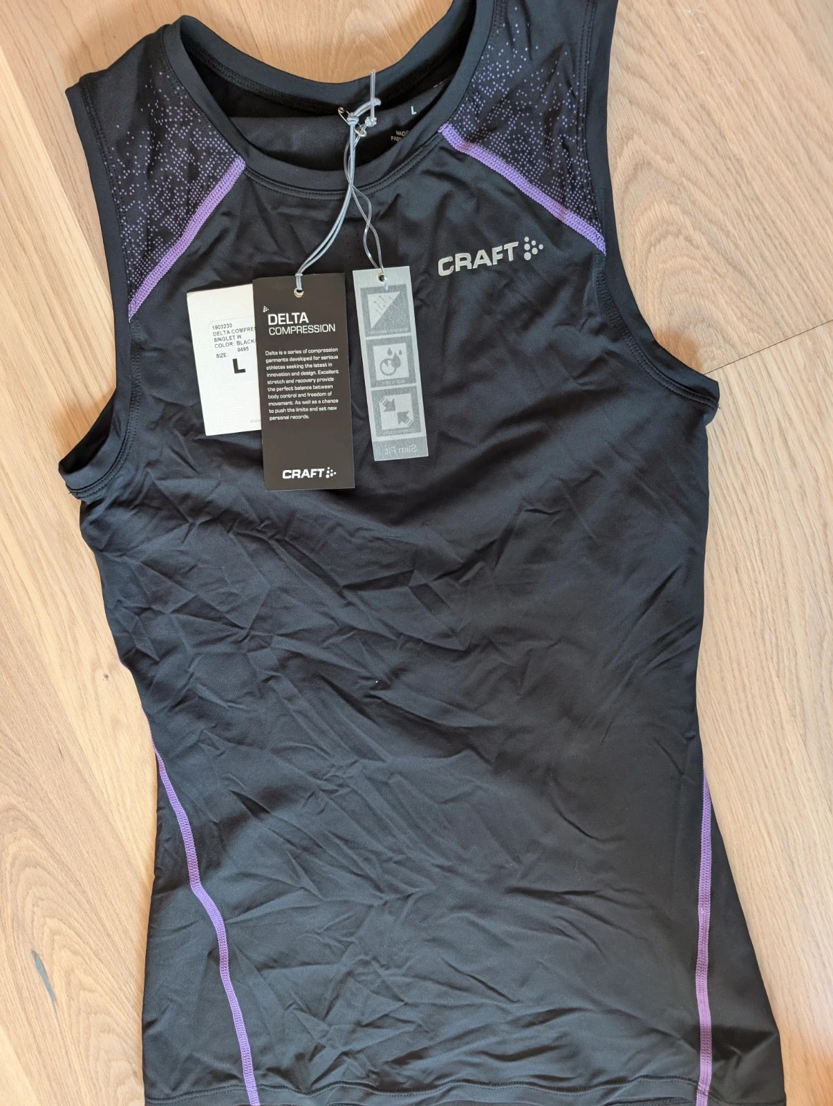 CRAFT Delta Compression Débardeur Running Compression Femme Noir Taille L – Craft – taille L / 40 / 12 2