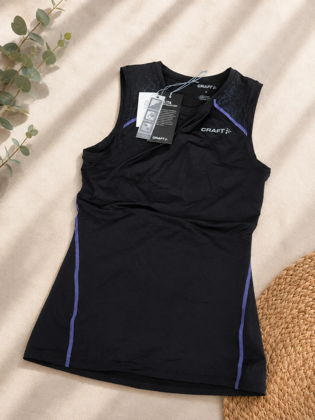 CRAFT Delta Compression Débardeur Running Compression Femme Noir Taille L