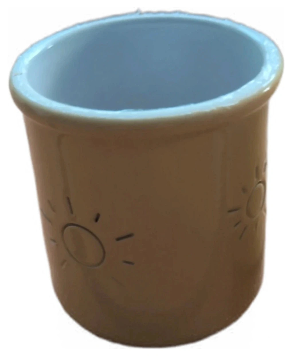 Lots de 2 pots de yaourt en Terre cuite jaune et terracotta - La Fermière - Motif Le soleil – la fermière 5