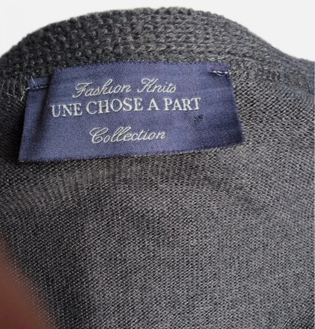 Gilet sans manches gris anthracite maille douce Col V Casual chic - Taille 42 Tendance Stockholm – Une Chose a Part – taille XL / 42 / 14 5