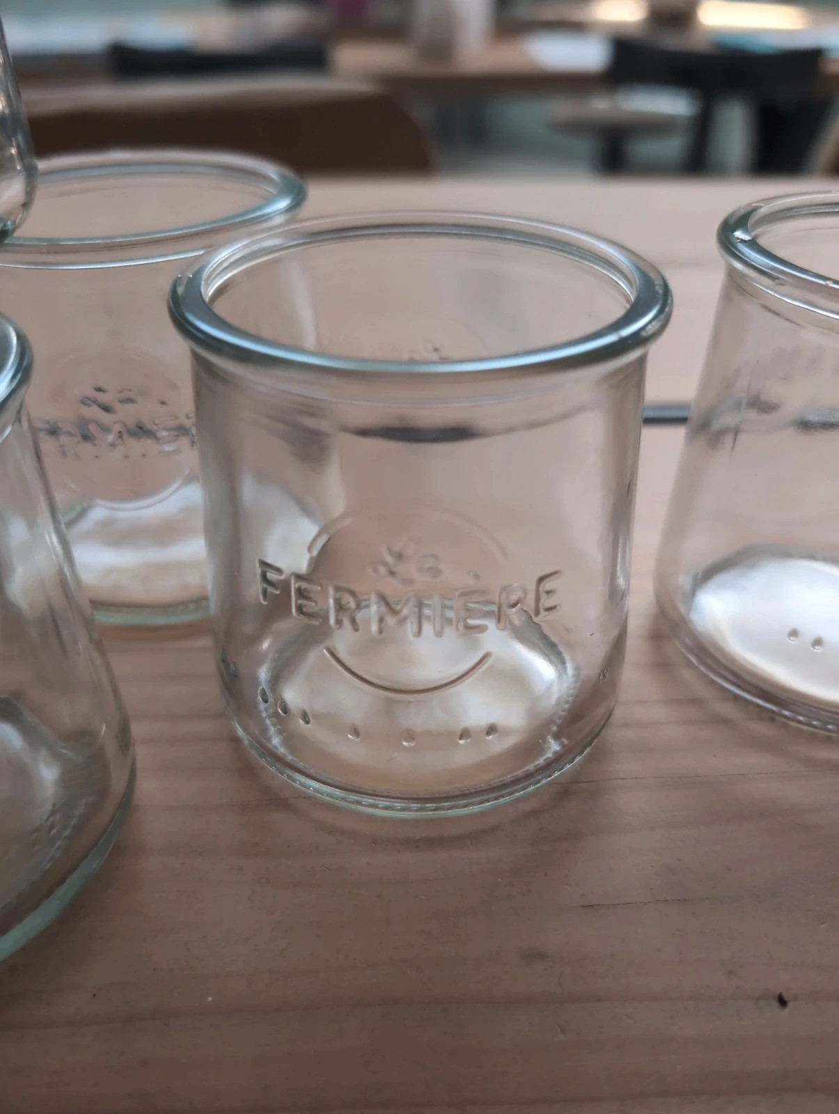 Lots de 6 pots en verre La Fermière - vintage et déco Bohème – la fermière 5