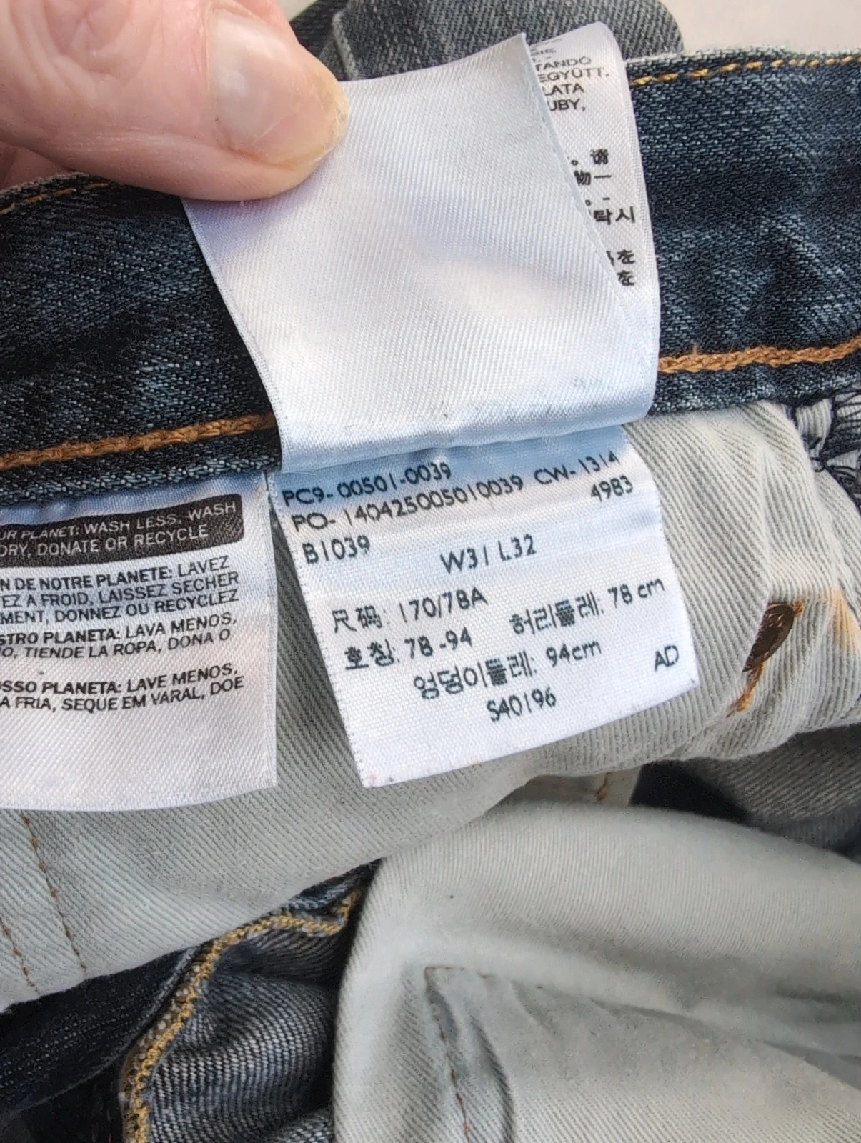 Levi's 501 original Homme W31 L32 Vintage Y2K – Denim Authentique Délavé – Vintage Dressing – taille L 4