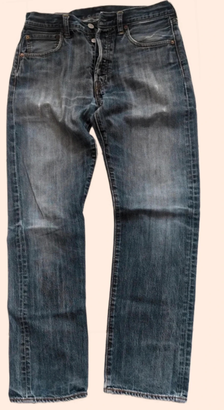 Levi's 501 original Homme W31 L32 Vintage Y2K – Denim Authentique Délavé