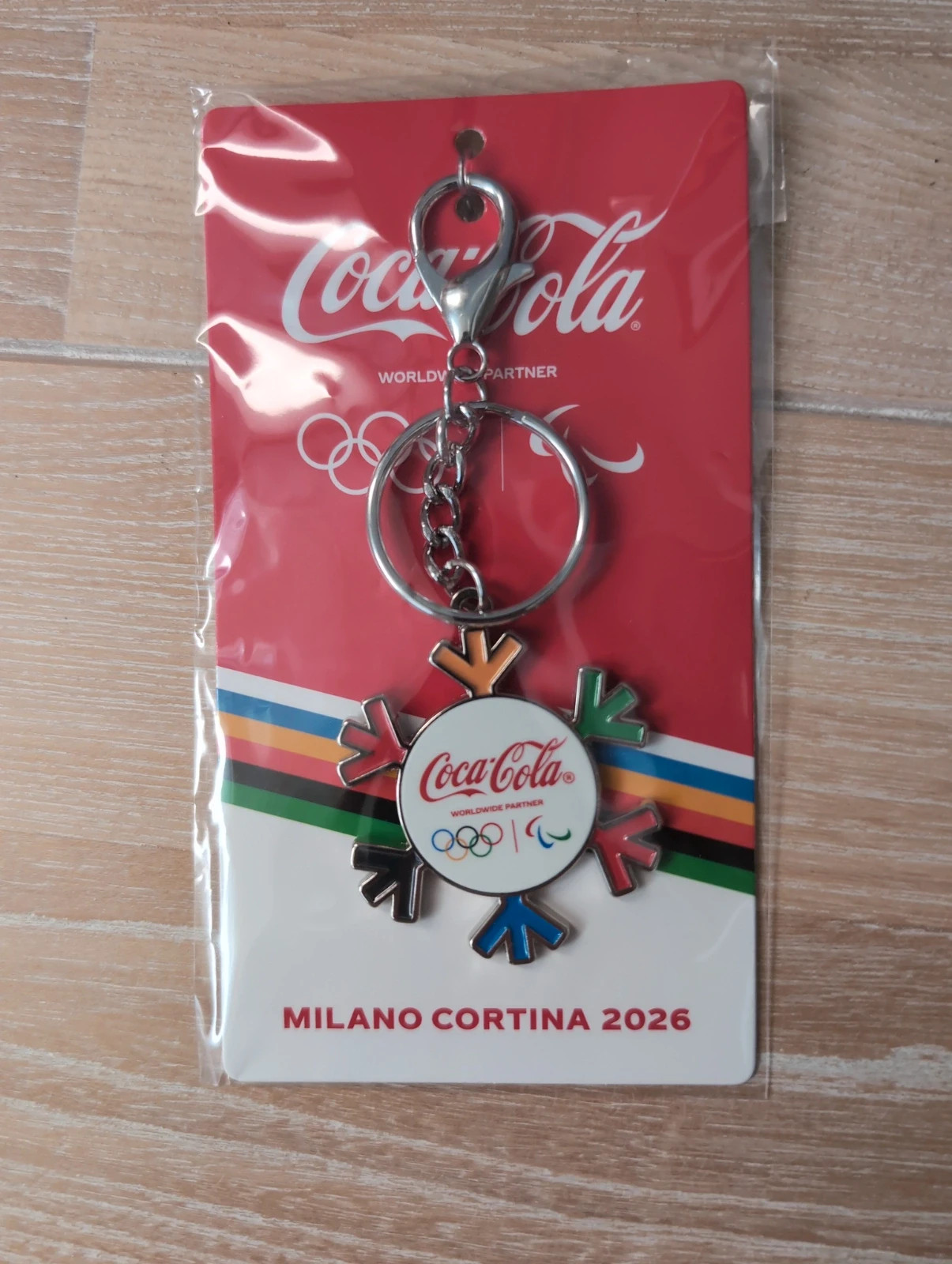 Porte-clés Officiel Coca-Cola x Jeux Olympiques Milano Cortina 2026 – Collector Rare