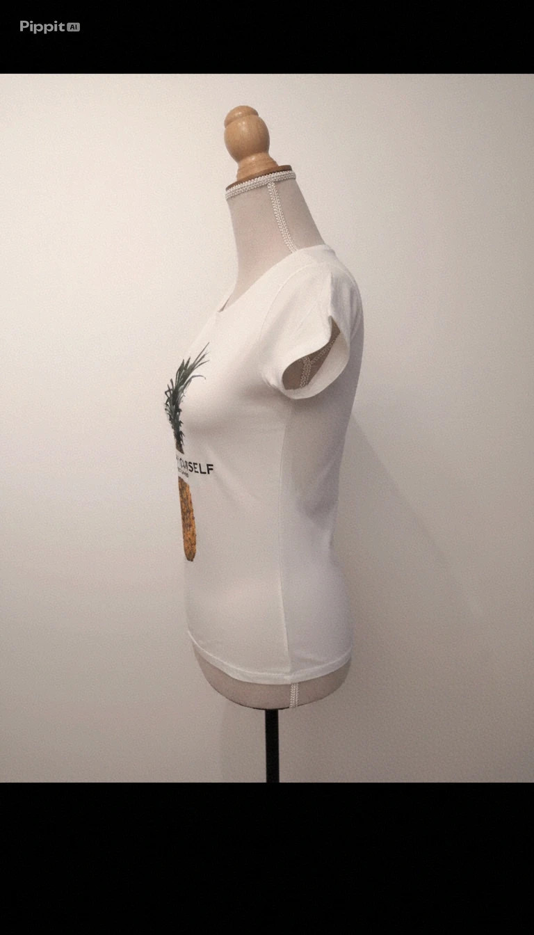 T-shirt blanc Rumjungle femme – Taille S – Très bon état – Tendance – taille S / 36 / 8 2