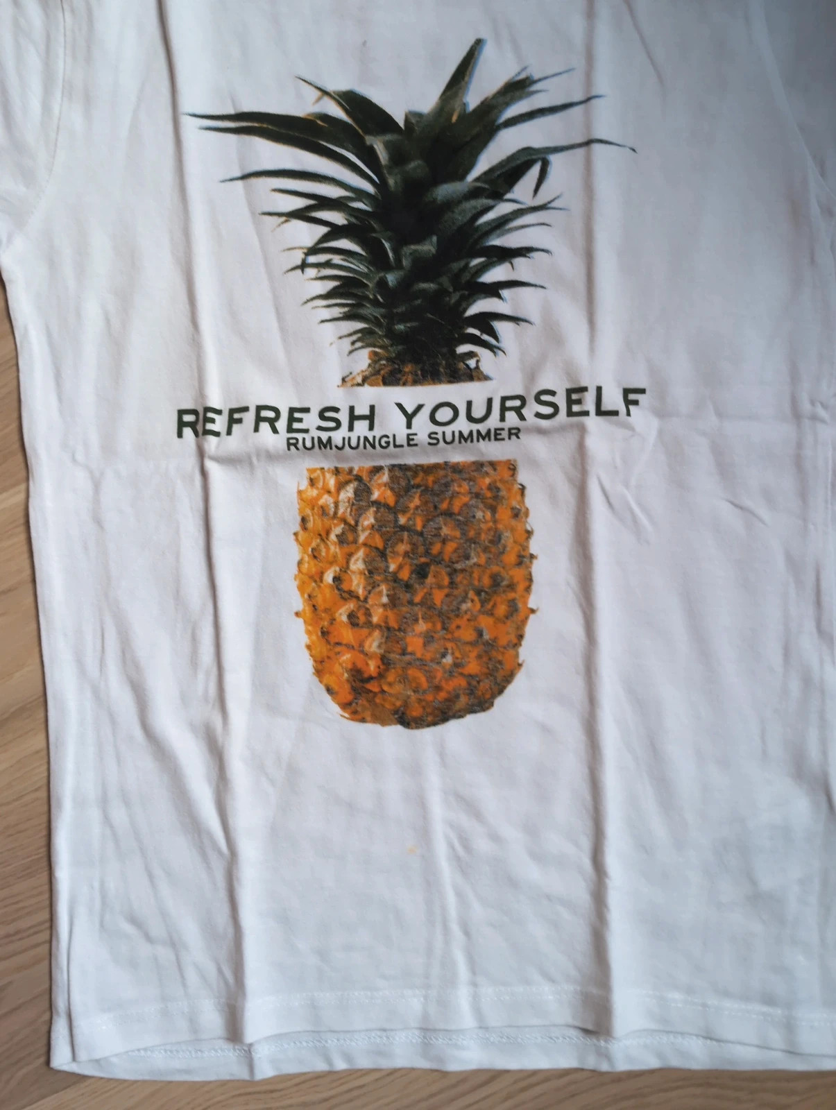T-shirt blanc Rumjungle femme – Taille S – Très bon état – Tendance – taille S / 36 / 8 5