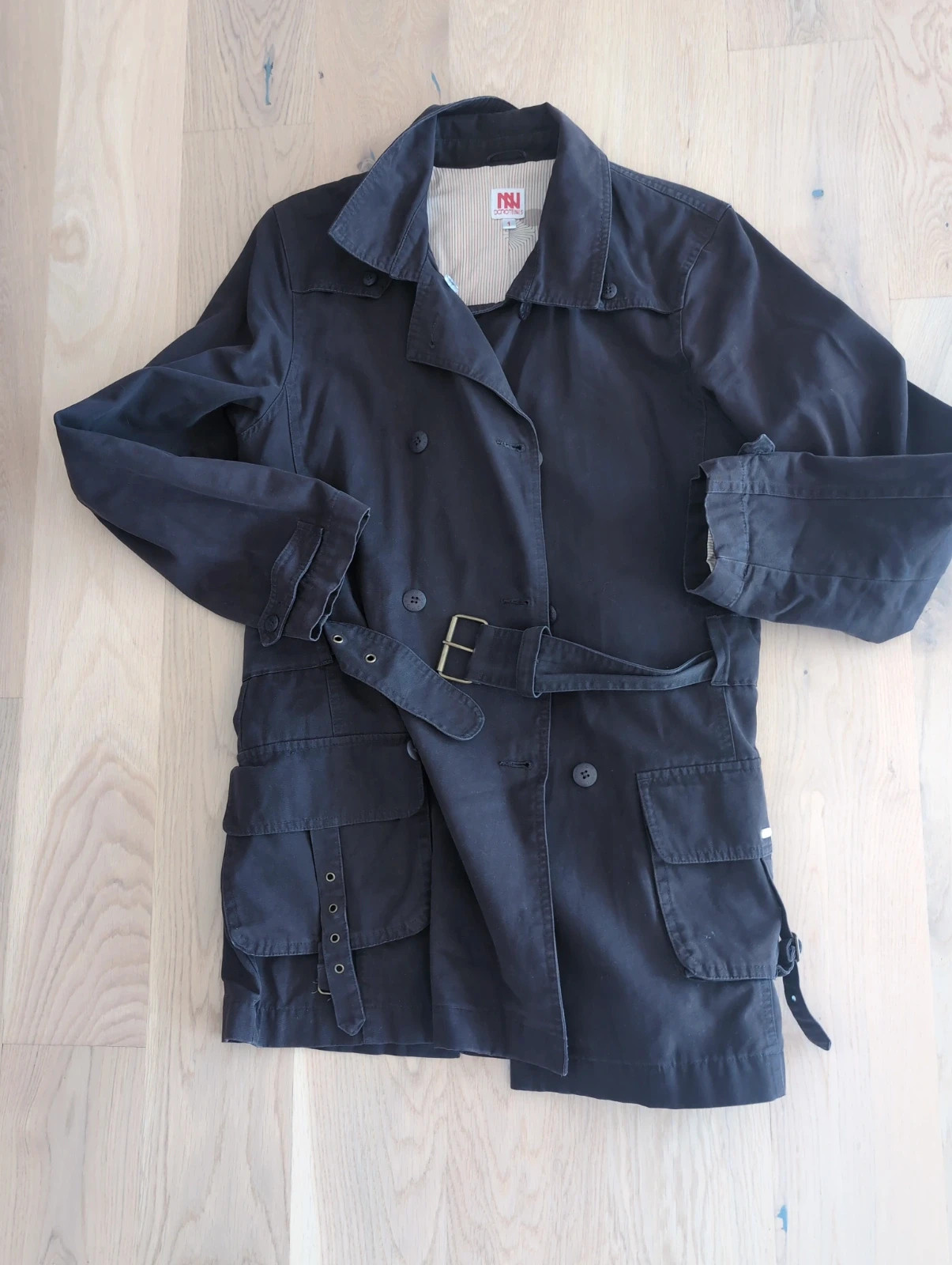 Trench-coat mi-long Dorotennis marron chocolat – Style chic & intemporel – Tendance – taille S / 36 / 8 5
