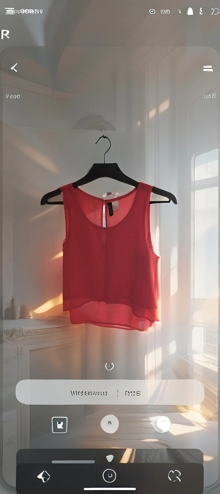 Top d’été rouge fluide H&M – XS 34 – Élégant & léger