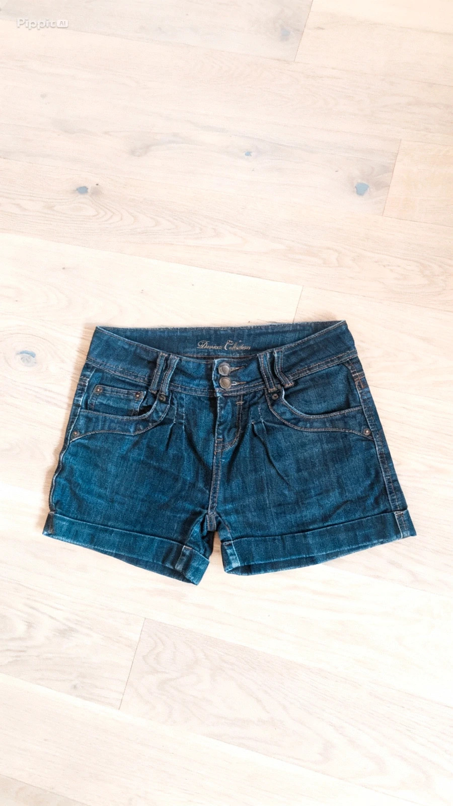 Short jean taille haute Denim Collection – T36 / S – Bleu foncé – Stretch – Comme neuf – Tendance – taille S / 36 / 8 3