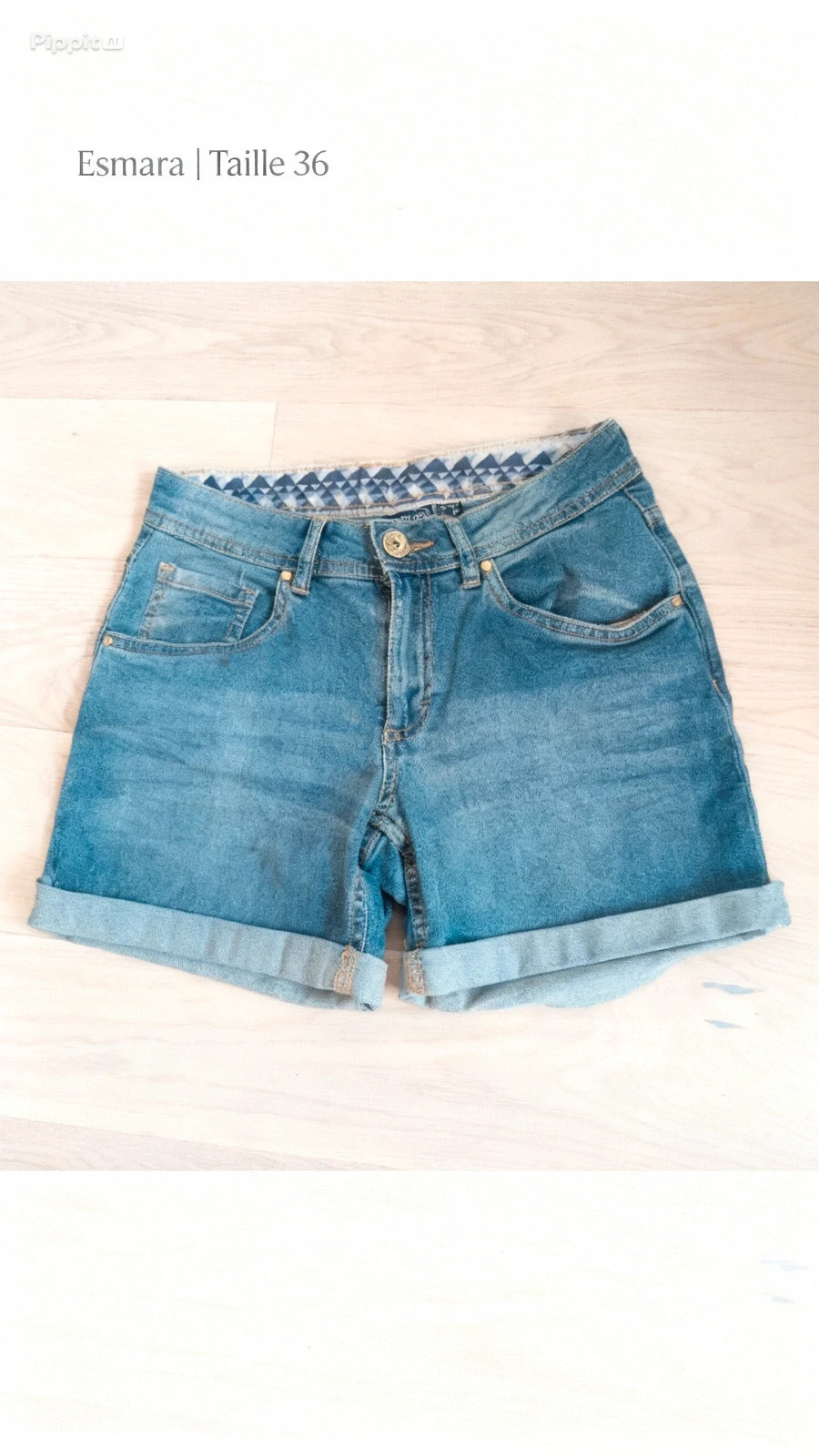 Short en jean ultra tendance – Esmara – Taille 36 – Style premium