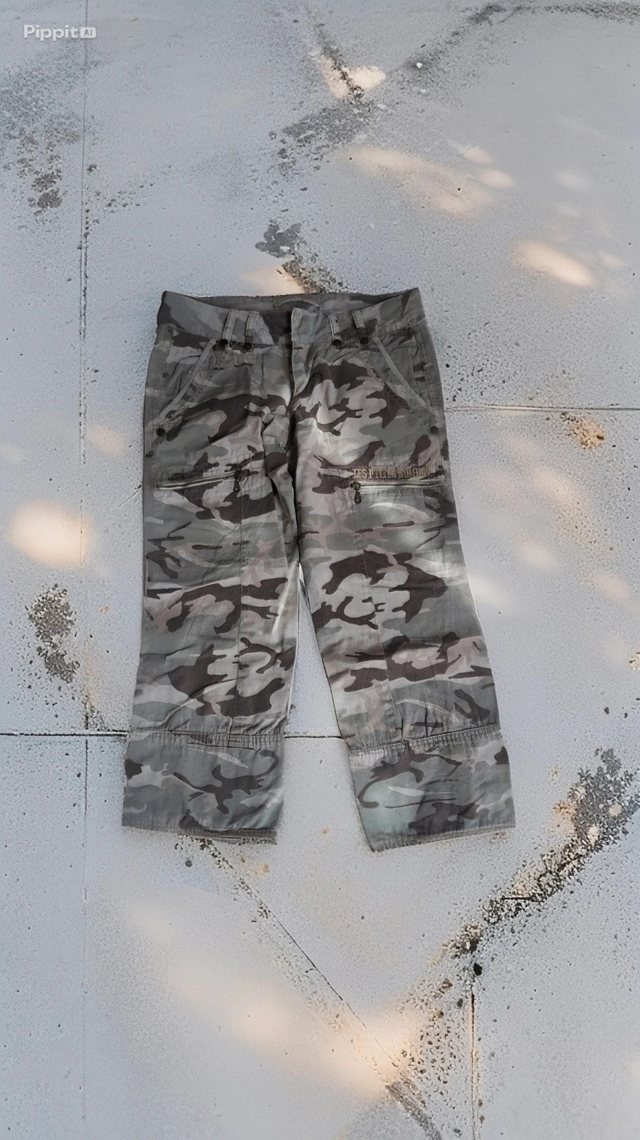 Capri cargo camouflage femme Les petites Bombes T38 – Style Y2K / streetwear