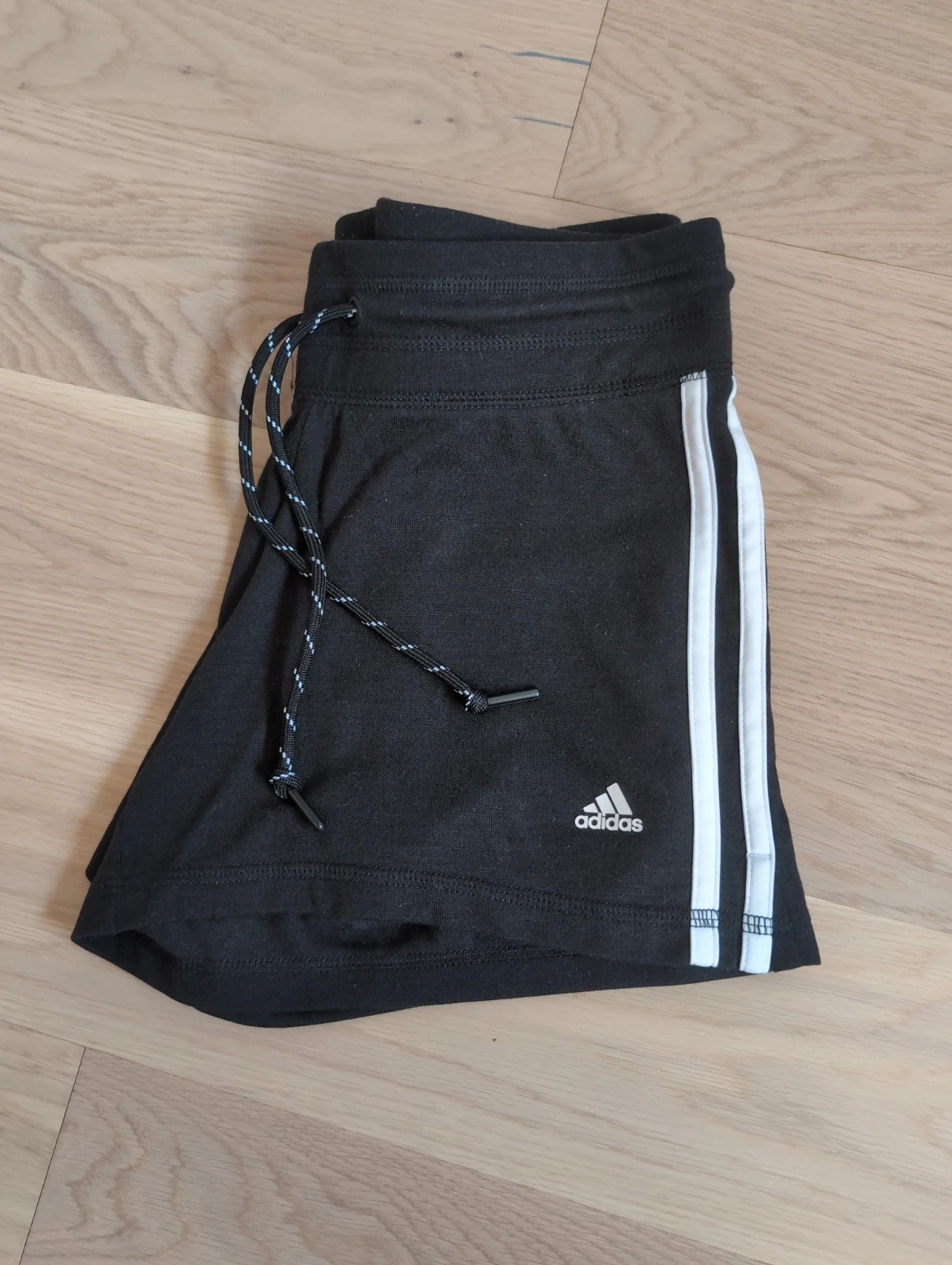 Adidas Climalite Short Sport Femme Noir 3 Bandes XS 34 Neuf sans étiquette