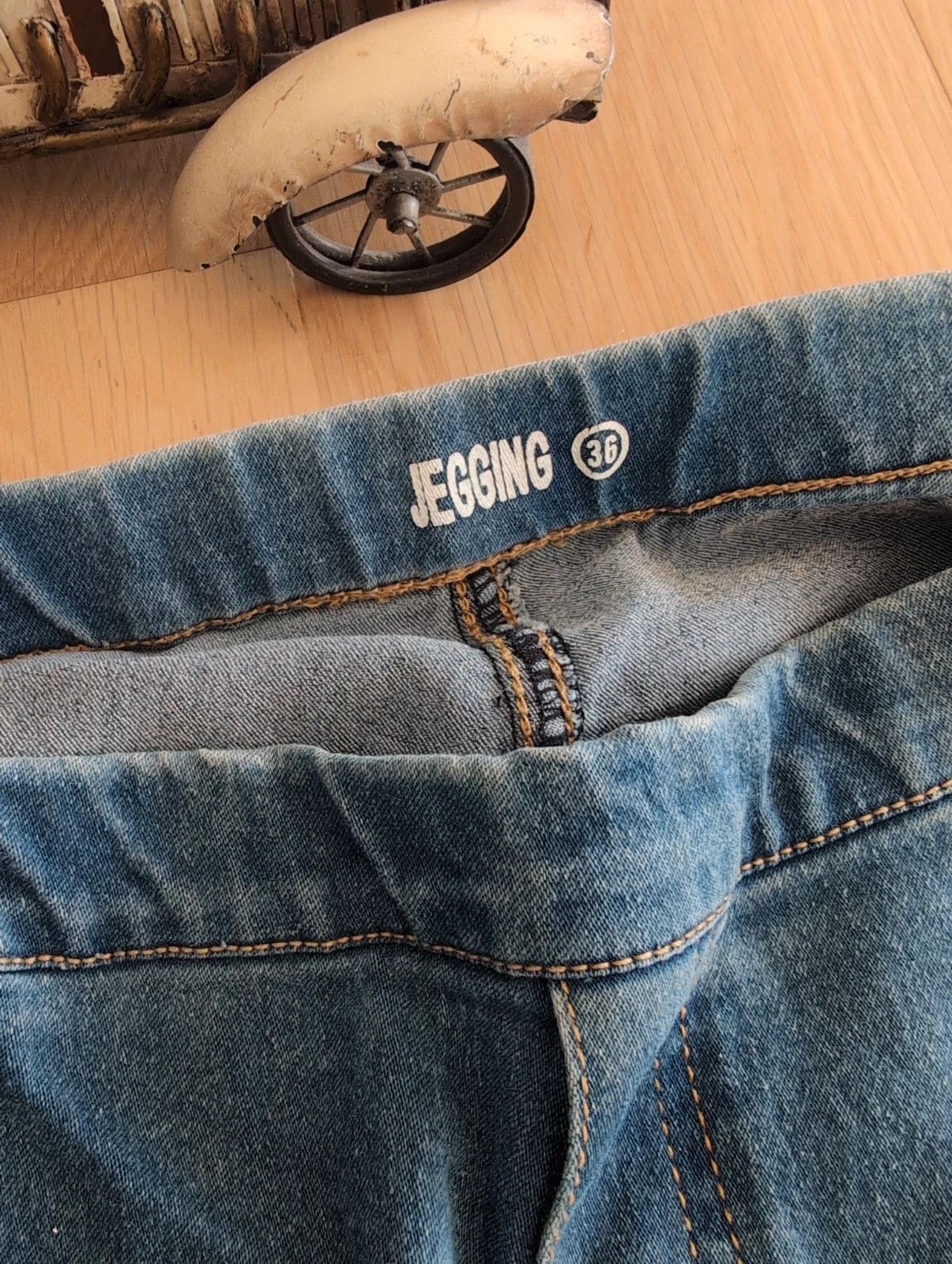 Jegging skinny bleu femme taille 36 neuf coupe slim denim tendance – sansnom. – taille S / 36 / 8 3
