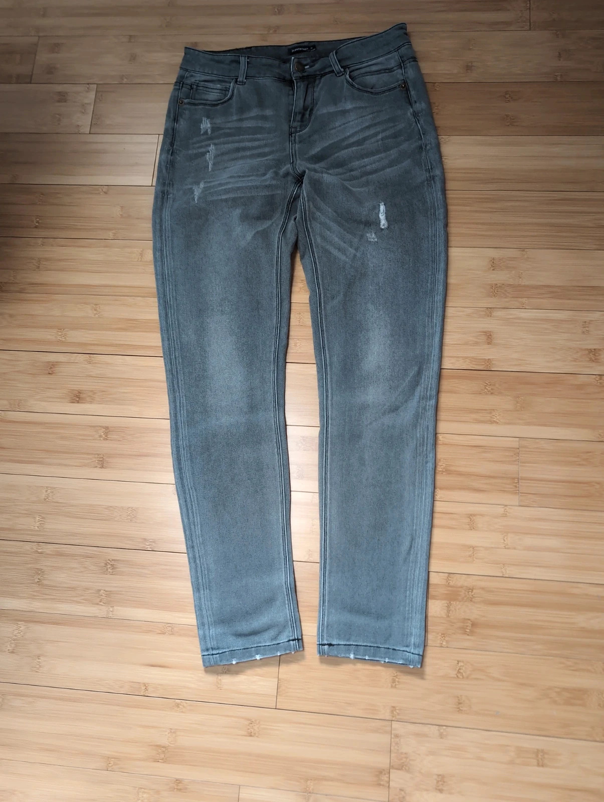 Jean skinny gris délavé T36 – effet push-up – comme neuf – In Extenso – taille S / 36 / 8 2