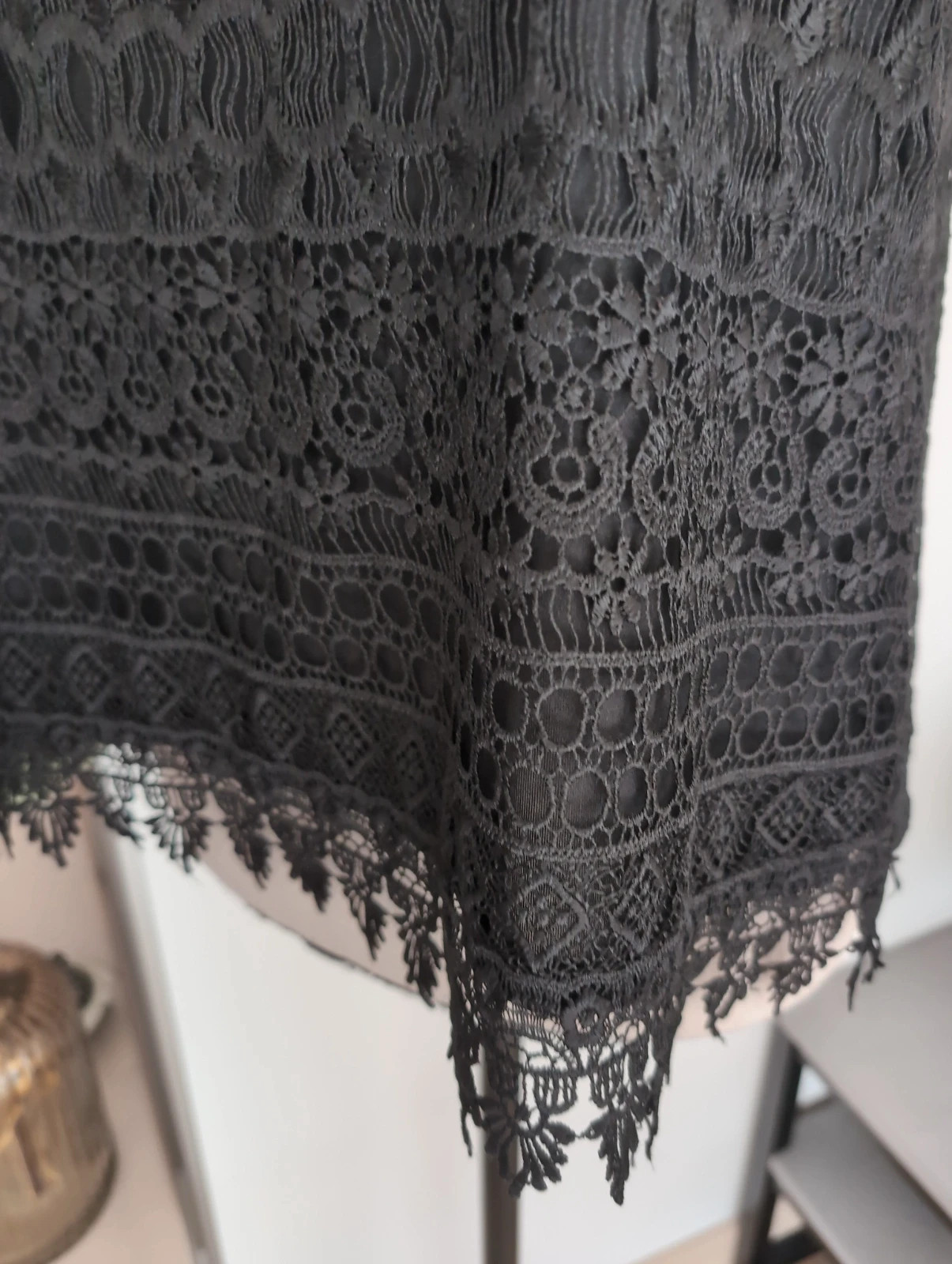 Top dentelle noir H&M - Taille M - Élégant et bohème chic – Tendance – taille M / 38 / 10 5