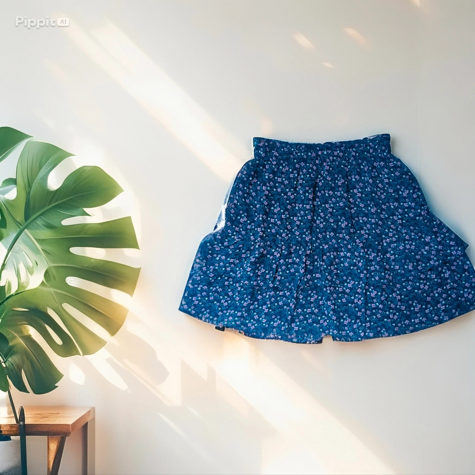 Jupe fleurie ultra tendance. Ikoone & Bianka. Taille S - Neuf avec étiquettes