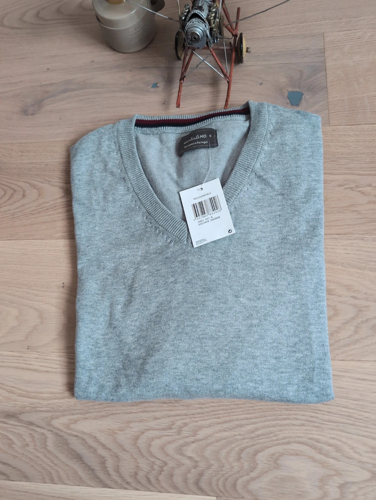 Pull gris clair minimaliste & tendance – Mo Essentials – Style chic / old money Neuf – Taille S – Tendance – taille S 4
