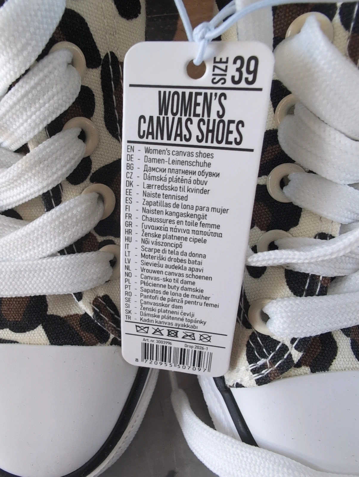Baskets Parisienne léopard femme T39 neuves sneakers tendance streetwear chic – Tendance – taille 39 5