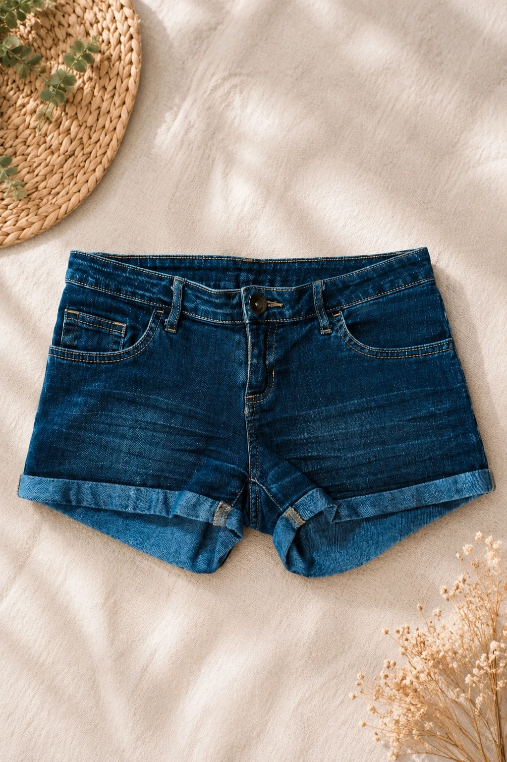 Short jean bleu denim été tendance Kiabi - Taille 34 très bon état